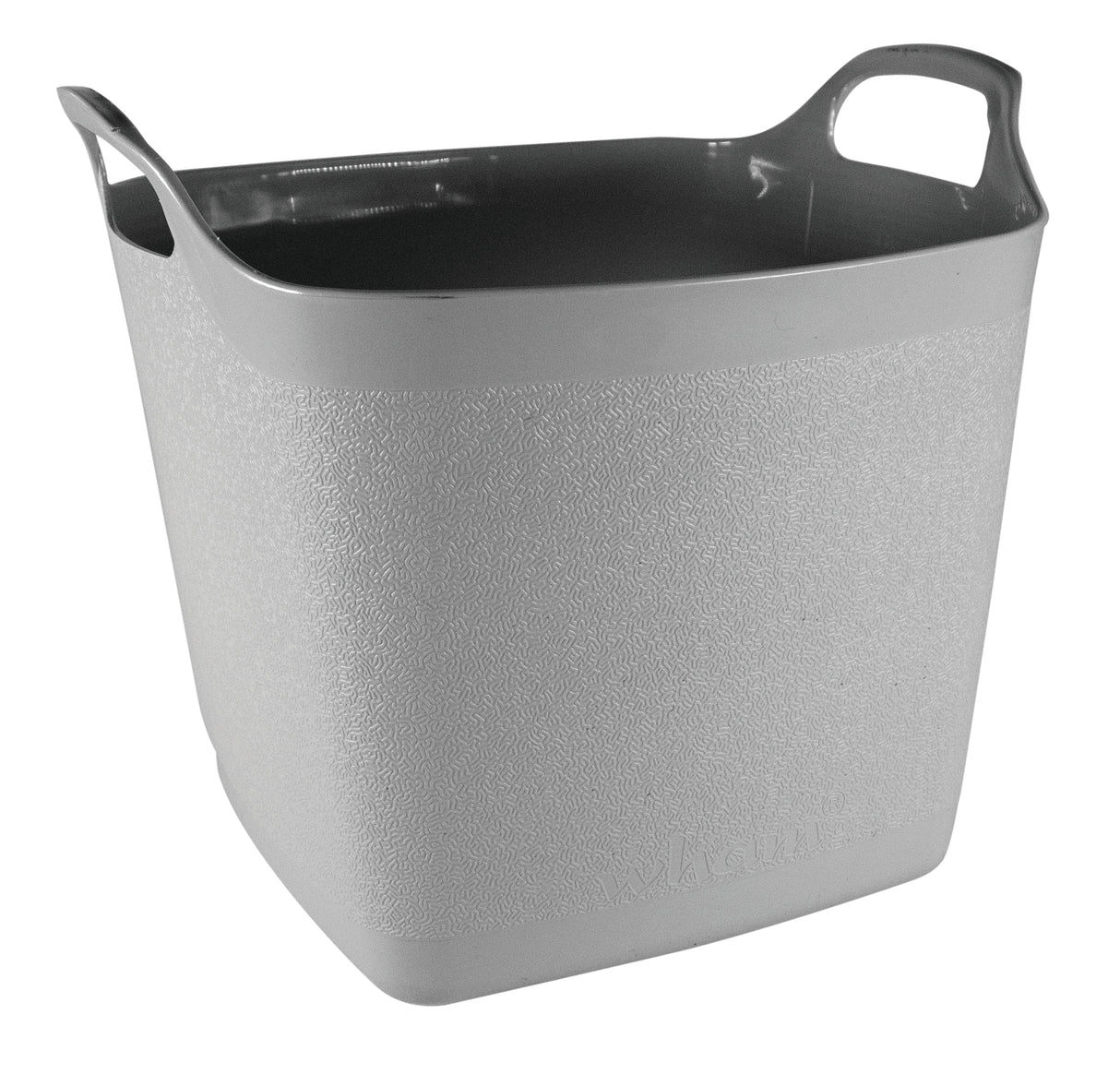 25L SQUARE PLASTIC FLEXITUB GREY