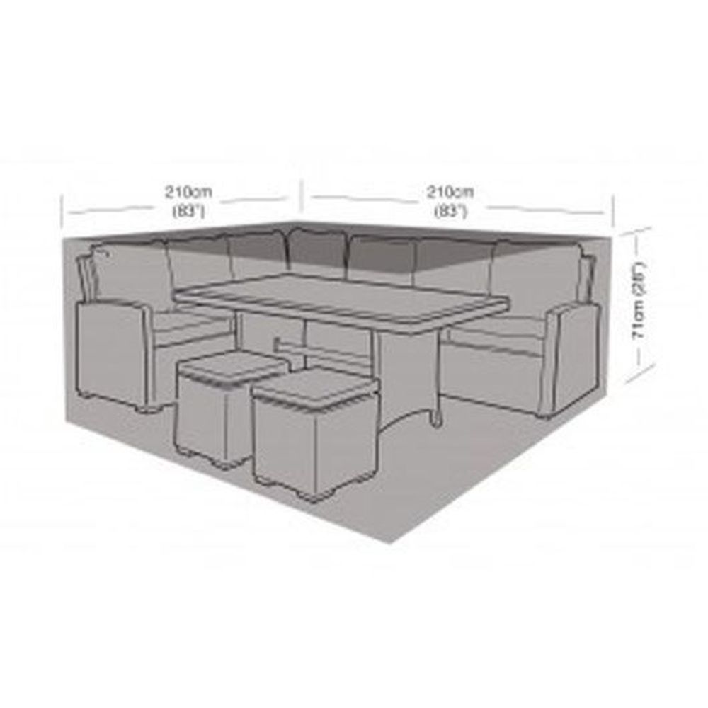 Compact Square Casual Dining Set Cover