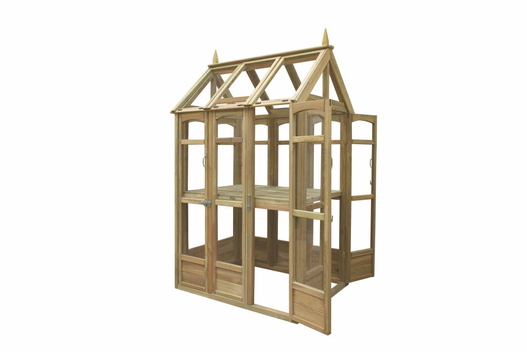 Victorian Tall Wall Greenhouse with Auto Vent