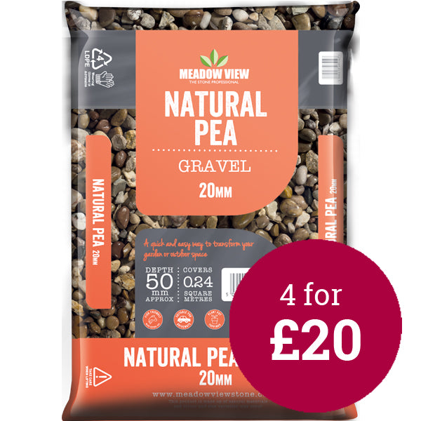 Natural Pea Gravel 20mm