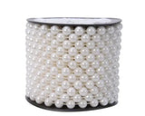 Bead garland winter white shiny