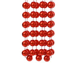 Bead garland xxl plastic shiny red