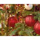 Bead garland xxl plastic shiny Red