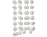 Bead garland xxl plastic shiny White
