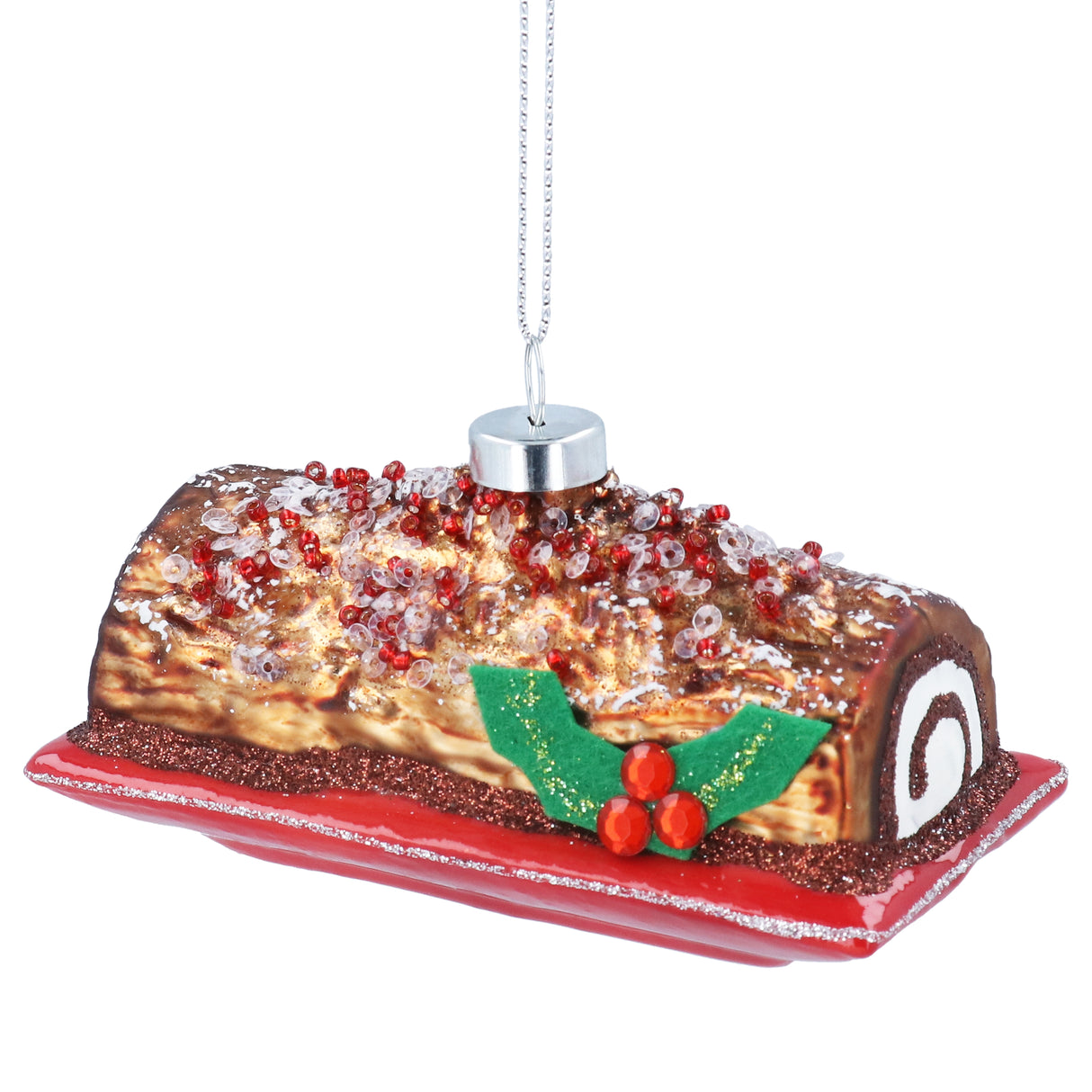 Glass Yule Log Dec