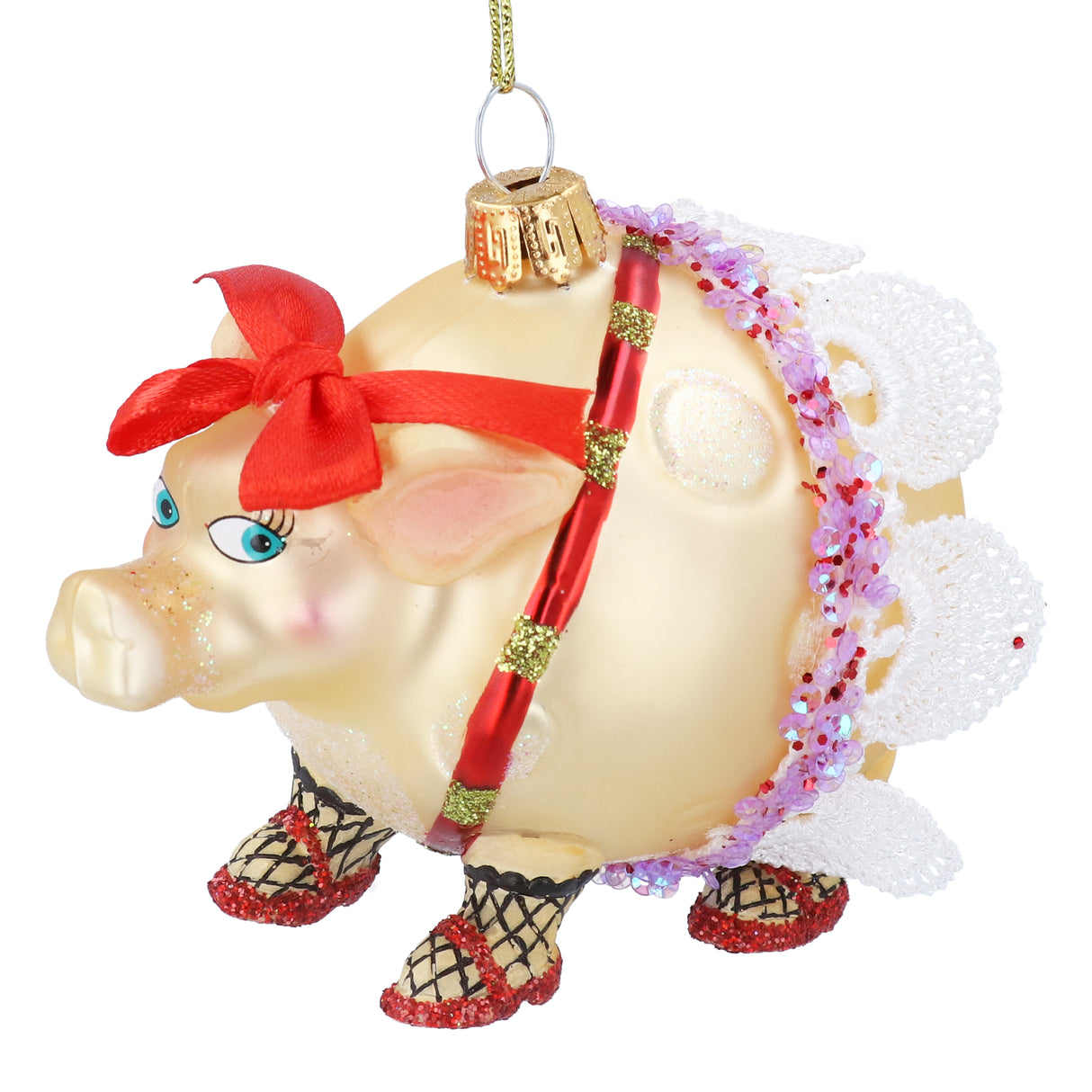 Dressed Glass Pig Dec