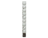 Winter white 6cm matt, glitter mix