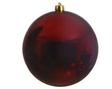 Baubles oxblood shiny 14cm