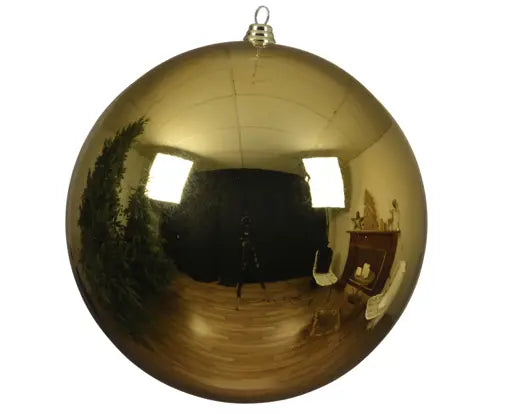 Baubles light gold shiny 20 cm