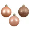Baubles peach pearl 6cm