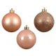 Baubles peach pearl 6cm