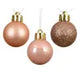 Baubles peach pearl 3cm