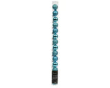Blue boxed baubles glitter mix 3cm