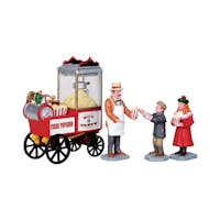 Lemax Popcorn Seller Set of 4