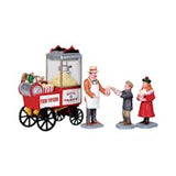 Lemax Popcorn Seller Set of 4