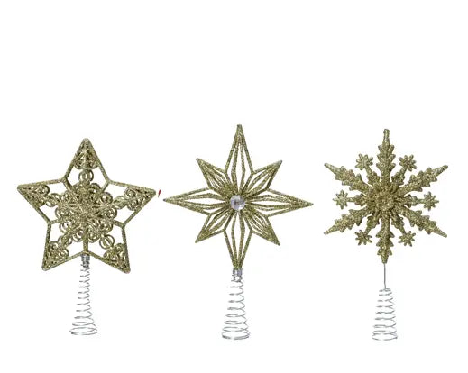 Treetopper plastic light gold 22.5cm