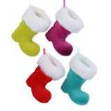 Flock Bright Stocking Dec, 4as