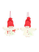 Red Fabric Boy/Girl Mini Star Dec