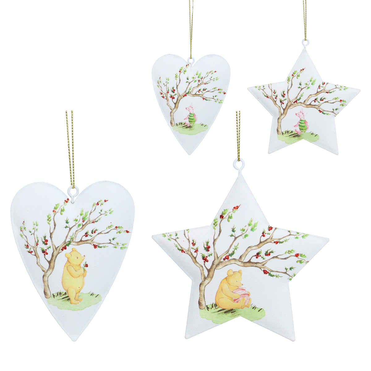 Tin Star Heart Dec - Winnie-The-Pooh - Piglet