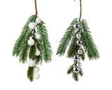 Branch white shiny/enamel - matt w 8 baubles