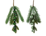 Branch green shiny/enamel - matt w 8 baubles