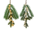 Branch gold shiny/enamel - matt w 8 baubles