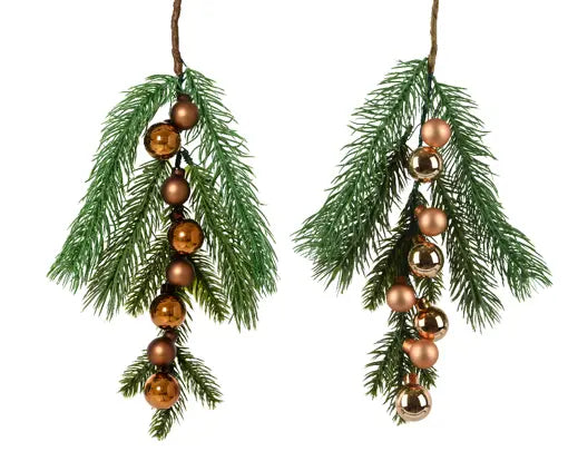 Branch bronze shiny/enamel - matt w 8 baubles
