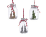 Bottle glass trees inside