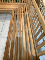 Wooden Teak Corner Bench