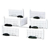 Lemax Plastic Picket Fence Set Of 7