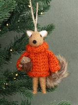 Mixed Wool Squirrel in Orange Jumper Dec
