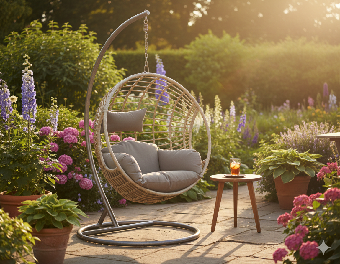 London Single Egg Chair Grey