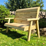 Clover 3 Seater Wooden Bench