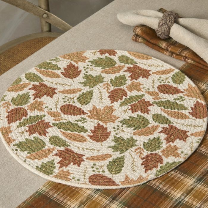 Autumn Leaf Circular Placemat