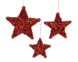 Red Star tinsel decoration