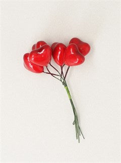 Mini Red Hearts Pick