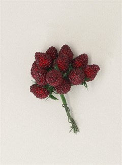 Dark Red Raspberry Bunch Pick