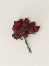 Dark Red Raspberry Bunch Pick