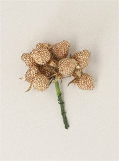 Gold Raspberry Bunch Pick