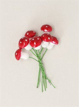 Acrylic Toadstool Pick Bunch/12 Sml 9cm