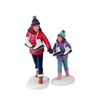 Lemax Skating Sisters Set Of 2