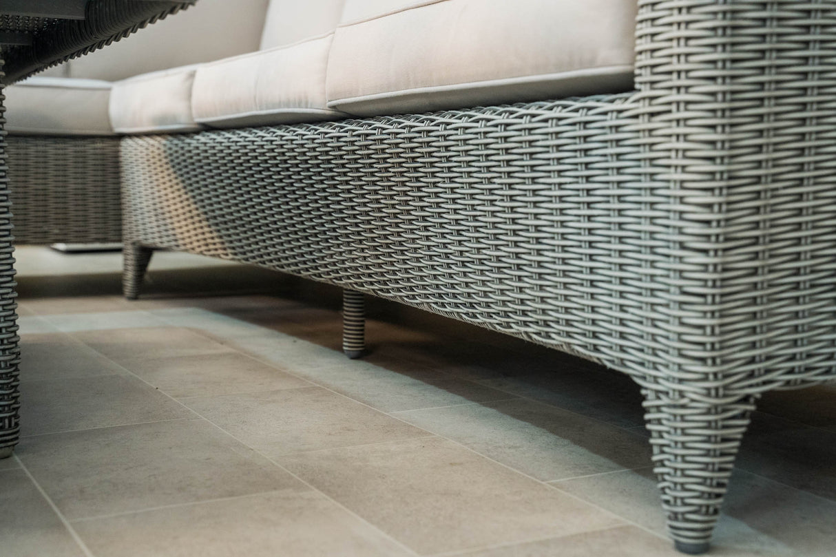Valencia L Shape Rattan Corner Dining Set