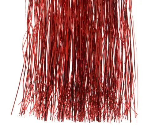 Tinsel vinyl shiny red