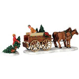 Lemax Christmas Tree Wagon Set Of 2