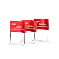Lemax Ski Racing Flag Set Of 3