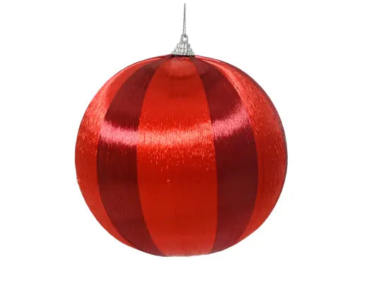 Bauble foam shiny thread 8cm ox