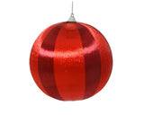 Bauble foam shiny thread 8cm ox