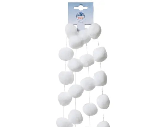 Snow garland polyester