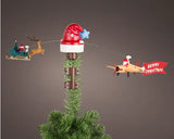 LED rotating tree topper