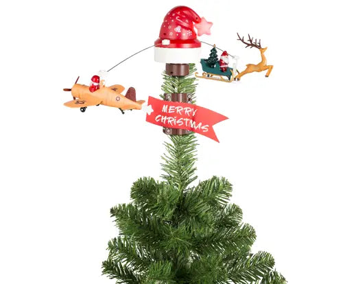 LED rotating tree topper